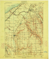 Eden New York Historical topographic map, 1:62500 scale, 15 X 15 Minute, Year 1907