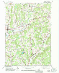 Edmeston New York Historical topographic map, 1:24000 scale, 7.5 X 7.5 Minute, Year 1943