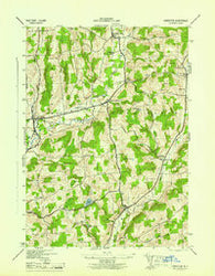 Edmeston New York Historical topographic map, 1:31680 scale, 7.5 X 7.5 Minute, Year 1945