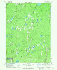 Eldred New York Historical topographic map, 1:24000 scale, 7.5 X 7.5 Minute, Year 1967