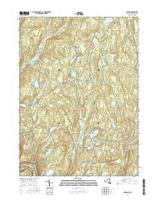 Eldred New York Current topographic map, 1:24000 scale, 7.5 X 7.5 Minute, Year 2016