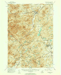 Elizabethtown New York Historical topographic map, 1:62500 scale, 15 X 15 Minute, Year 1955
