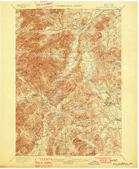 Elizabethtown New York Historical topographic map, 1:62500 scale, 15 X 15 Minute, Year 1901