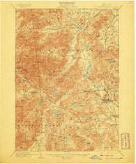 Elizabethtown New York Historical topographic map, 1:62500 scale, 15 X 15 Minute, Year 1901