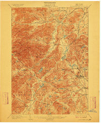 Elizabethtown New York Historical topographic map, 1:62500 scale, 15 X 15 Minute, Year 1901