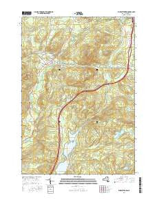 Elizabethtown New York Current topographic map, 1:24000 scale, 7.5 X 7.5 Minute, Year 2016