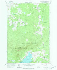 Ellenburg Mountain New York Historical topographic map, 1:24000 scale, 7.5 X 7.5 Minute, Year 1964