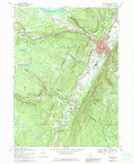 Ellenville New York Historical topographic map, 1:24000 scale, 7.5 X 7.5 Minute, Year 1969