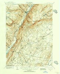 Ellenville New York Historical topographic map, 1:62500 scale, 15 X 15 Minute, Year 1904
