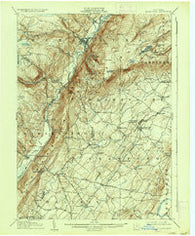 Ellenville New York Historical topographic map, 1:62500 scale, 15 X 15 Minute, Year 1906