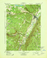 Ellenville New York Historical topographic map, 1:31680 scale, 7.5 X 7.5 Minute, Year 1943