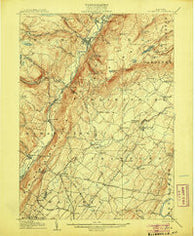 Ellenville New York Historical topographic map, 1:62500 scale, 15 X 15 Minute, Year 1906