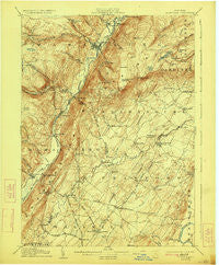 Ellenville New York Historical topographic map, 1:62500 scale, 15 X 15 Minute, Year 1906