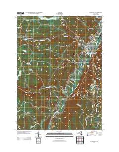Ellenville New York Historical topographic map, 1:24000 scale, 7.5 X 7.5 Minute, Year 2013