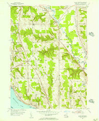 Ellery Center New York Historical topographic map, 1:24000 scale, 7.5 X 7.5 Minute, Year 1954