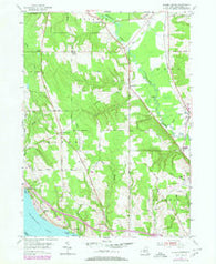 Ellery Center New York Historical topographic map, 1:24000 scale, 7.5 X 7.5 Minute, Year 1954