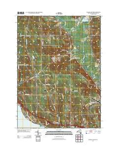Ellery Center New York Historical topographic map, 1:24000 scale, 7.5 X 7.5 Minute, Year 2013