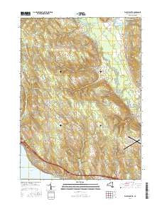 Ellery Center New York Current topographic map, 1:24000 scale, 7.5 X 7.5 Minute, Year 2016