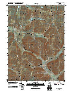 Ellicottville New York Historical topographic map, 1:24000 scale, 7.5 X 7.5 Minute, Year 2010