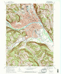 Elmira New York Historical topographic map, 1:24000 scale, 7.5 X 7.5 Minute, Year 1969