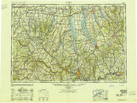 Elmira New York Historical topographic map, 1:250000 scale, 1 X 2 Degree, Year 1950