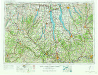 Elmira New York Historical topographic map, 1:250000 scale, 1 X 2 Degree, Year 1962