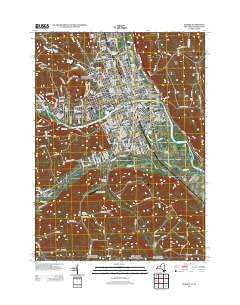 Elmira New York Historical topographic map, 1:24000 scale, 7.5 X 7.5 Minute, Year 2013