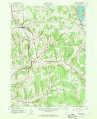 Erieville New York Historical topographic map, 1:24000 scale, 7.5 X 7.5 Minute, Year 1943