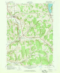 Erieville New York Historical topographic map, 1:24000 scale, 7.5 X 7.5 Minute, Year 1943