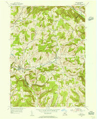 Erin New York Historical topographic map, 1:24000 scale, 7.5 X 7.5 Minute, Year 1954