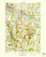 Fairport New York Historical topographic map, 1:24000 scale, 7.5 X 7.5 Minute, Year 1952