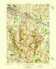 Fairport New York Historical topographic map, 1:24000 scale, 7.5 X 7.5 Minute, Year 1952