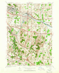 Fairport New York Historical topographic map, 1:24000 scale, 7.5 X 7.5 Minute, Year 1952