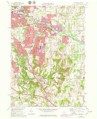 Fairport New York Historical topographic map, 1:24000 scale, 7.5 X 7.5 Minute, Year 1971