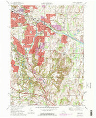 Fairport New York Historical topographic map, 1:24000 scale, 7.5 X 7.5 Minute, Year 1971