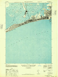 Far Rockaway New York Historical topographic map, 1:24000 scale, 7.5 X 7.5 Minute, Year 1947