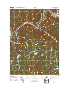 Fishs Eddy New York Historical topographic map, 1:24000 scale, 7.5 X 7.5 Minute, Year 2013