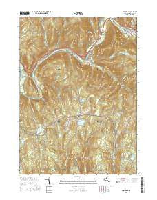 Fishs Eddy New York Current topographic map, 1:24000 scale, 7.5 X 7.5 Minute, Year 2016