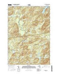 Five Ponds New York Current topographic map, 1:24000 scale, 7.5 X 7.5 Minute, Year 2016