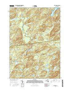 Five Ponds New York Current topographic map, 1:24000 scale, 7.5 X 7.5 Minute, Year 2016