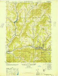 Fleischmanns New York Historical topographic map, 1:24000 scale, 7.5 X 7.5 Minute, Year 1946