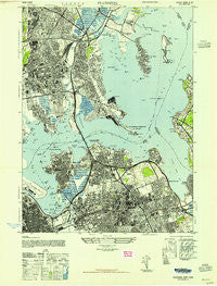 Flushing New York Historical topographic map, 1:24000 scale, 7.5 X 7.5 Minute, Year 1947