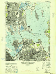 Flushing New York Historical topographic map, 1:24000 scale, 7.5 X 7.5 Minute, Year 1947