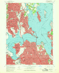Flushing New York Historical topographic map, 1:24000 scale, 7.5 X 7.5 Minute, Year 1966