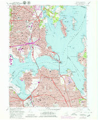 Flushing New York Historical topographic map, 1:24000 scale, 7.5 X 7.5 Minute, Year 1966