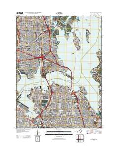 Flushing New York Historical topographic map, 1:24000 scale, 7.5 X 7.5 Minute, Year 2013