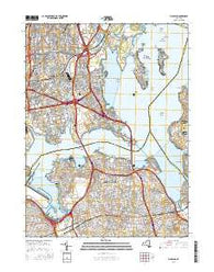Flushing New York Current topographic map, 1:24000 scale, 7.5 X 7.5 Minute, Year 2016