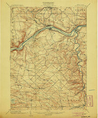Fonda New York Historical topographic map, 1:62500 scale, 15 X 15 Minute, Year 1902