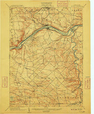 Fonda New York Historical topographic map, 1:62500 scale, 15 X 15 Minute, Year 1902