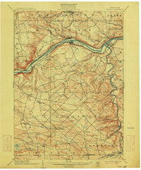 Fonda New York Historical topographic map, 1:62500 scale, 15 X 15 Minute, Year 1902